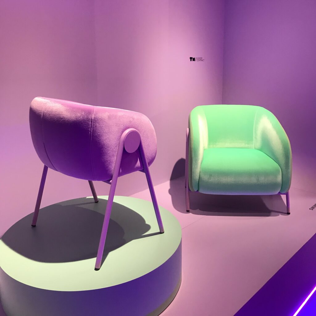 fauteuil design lounge style pop coloré