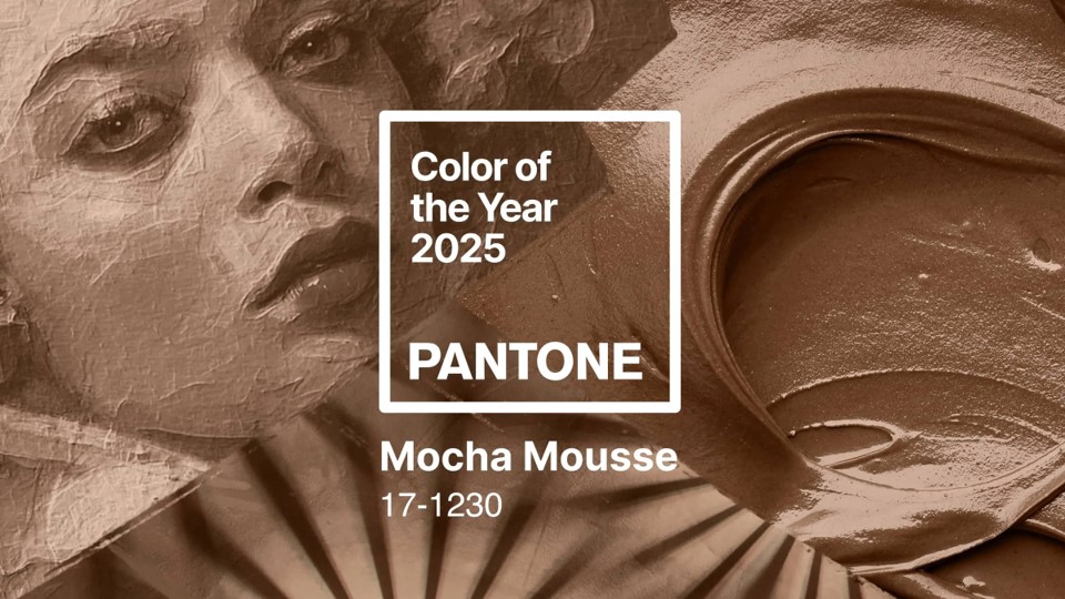 color of the year 2025 Pantone Mocha Mousse 17-1230